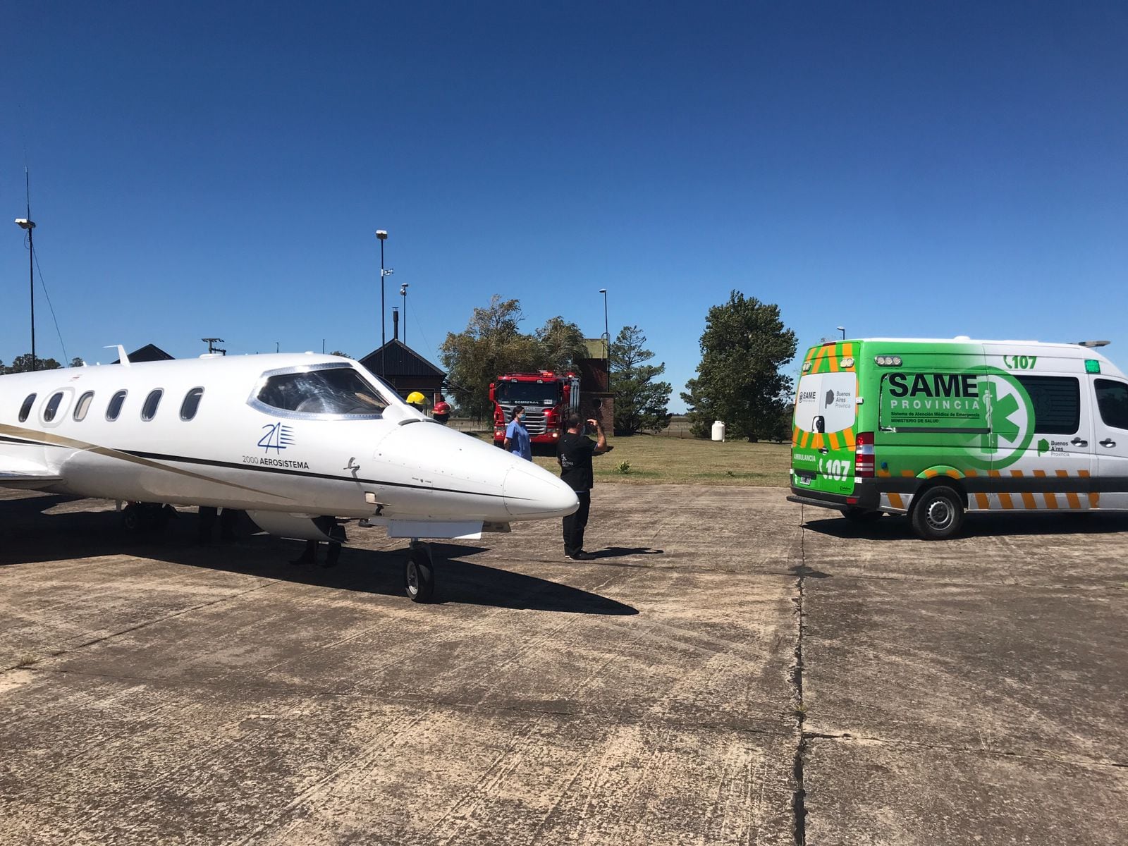 Trasladan en avión sanitario a un riojano que veraneaba en Claromecó