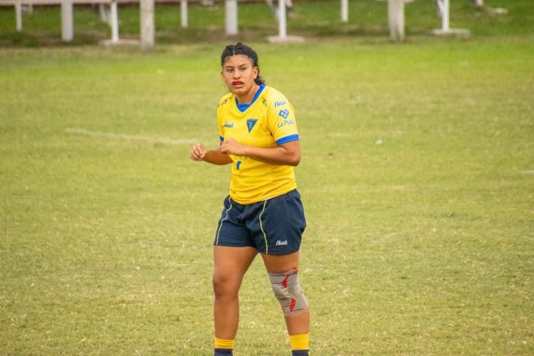 Camila Contreras, la joven que fue convocada para el Seleccionado de Rugby femenino.