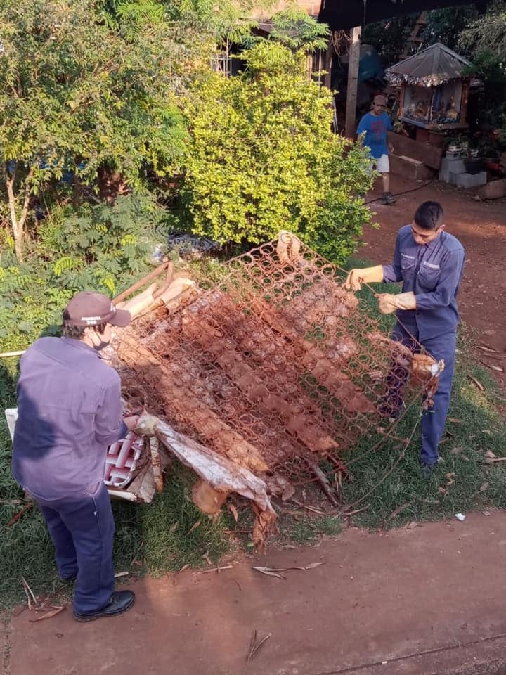 Operativos de limpieza y preventivos contra el dengue en Puerto Iguazú.