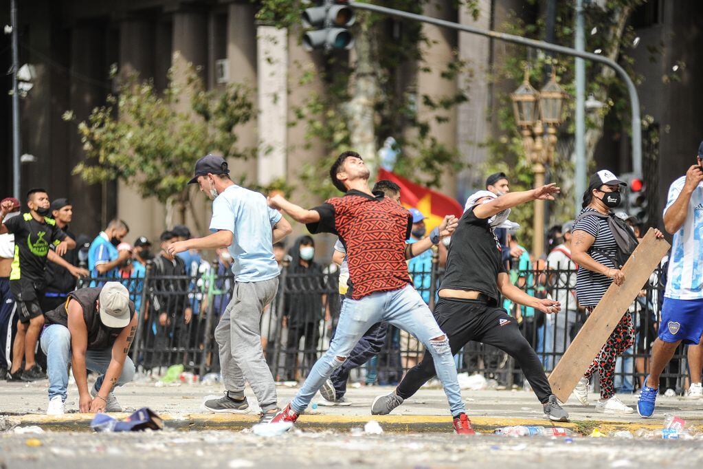 Incidentes en el Congreso durante la sesión en Diputados por el acuerdo con el FMI. (Federico López Claro)