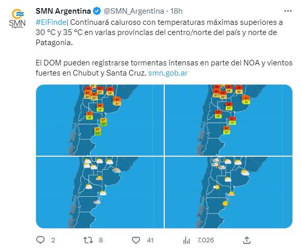 El Servicio Meteorológico Nacional emitió una serie de recomendaciones por la ola de calor en Argentina.