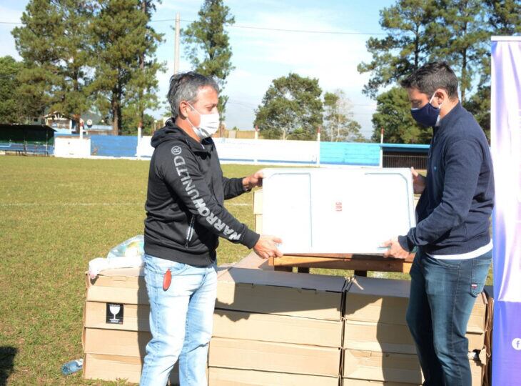 San Javier recibió luminarias LED para su polideportivo