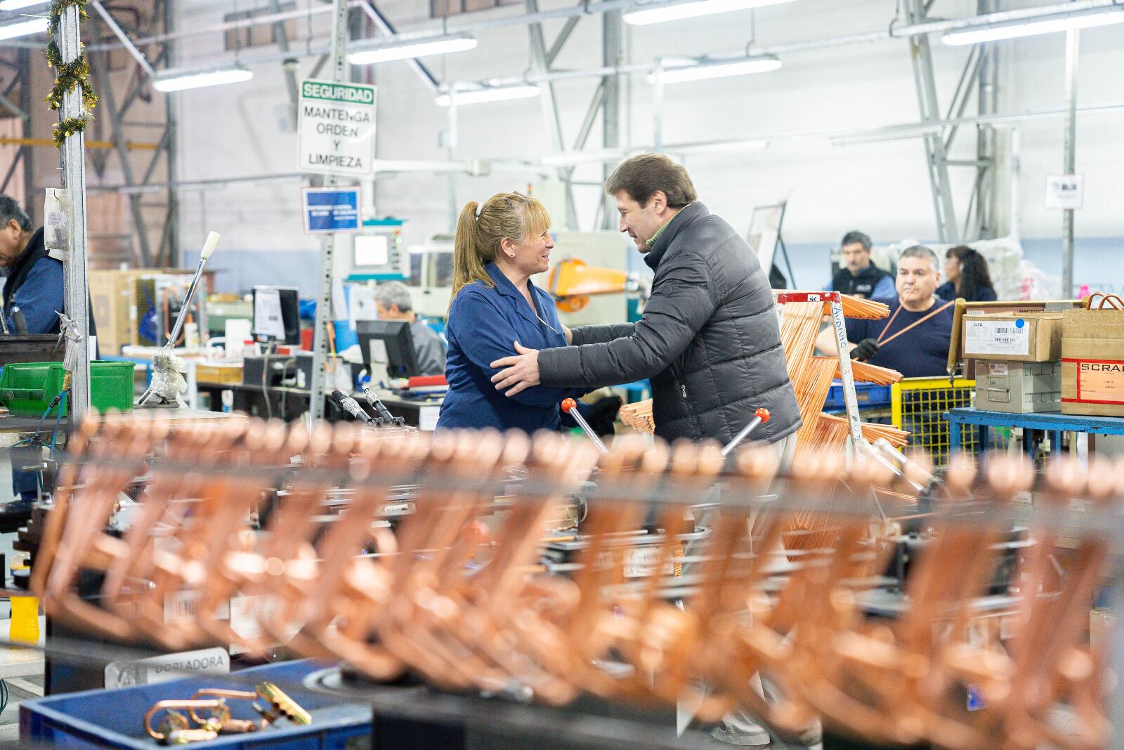 Melella visitó la Cooperativa Tierra del Fuego, ex Audivic