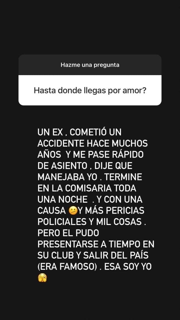 La Instagram Stories donde Wanda confiesa lo más "loco" que hizo por amor.