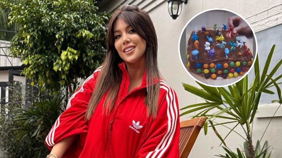 El día que Wanda Nara preparó la torta para el cumpleaños de su hijo en forma casera