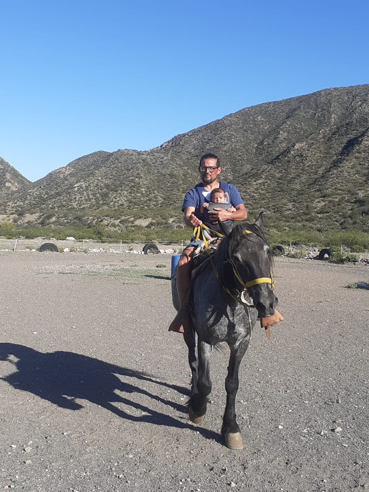 Nacho Lucero y su hijo, Salvador.