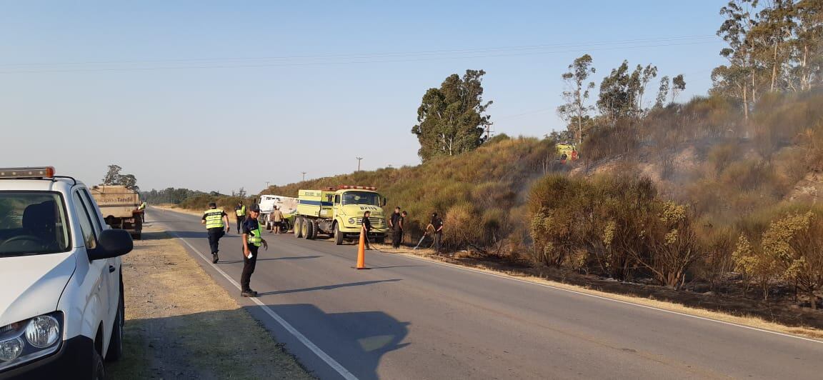 Así fueron las llamas en la ciudad.