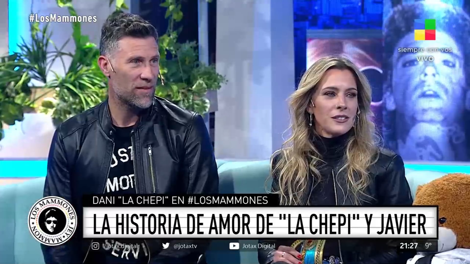 Dani La Chepi y su exnovio Javier Cordone.