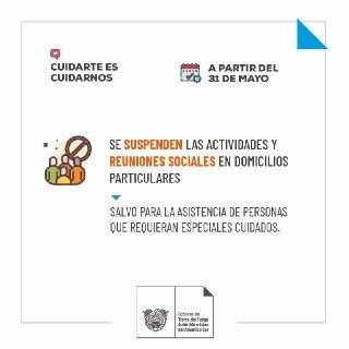 Desde el Ministerio de Salud de la Provincia informaron las medidas vigentes a partir del lunes 31 de mayo.