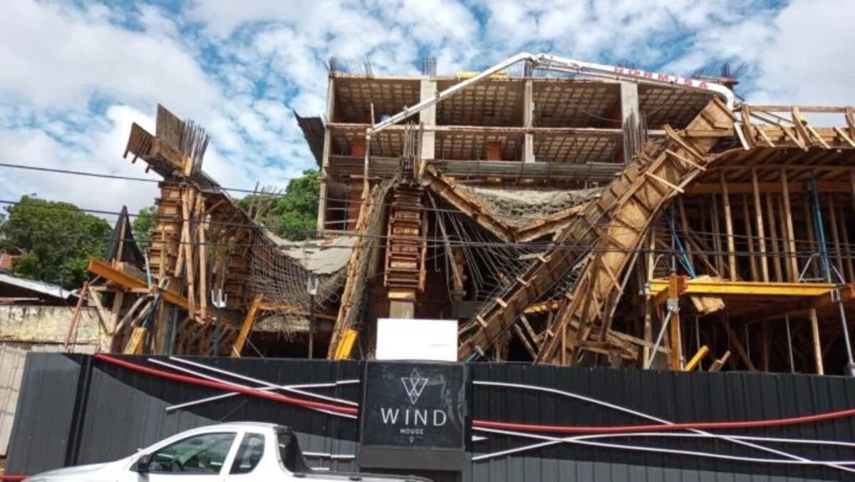 Grave accidente en la construcción: un edificio se desplomó y seis obreros resultaron heridos
