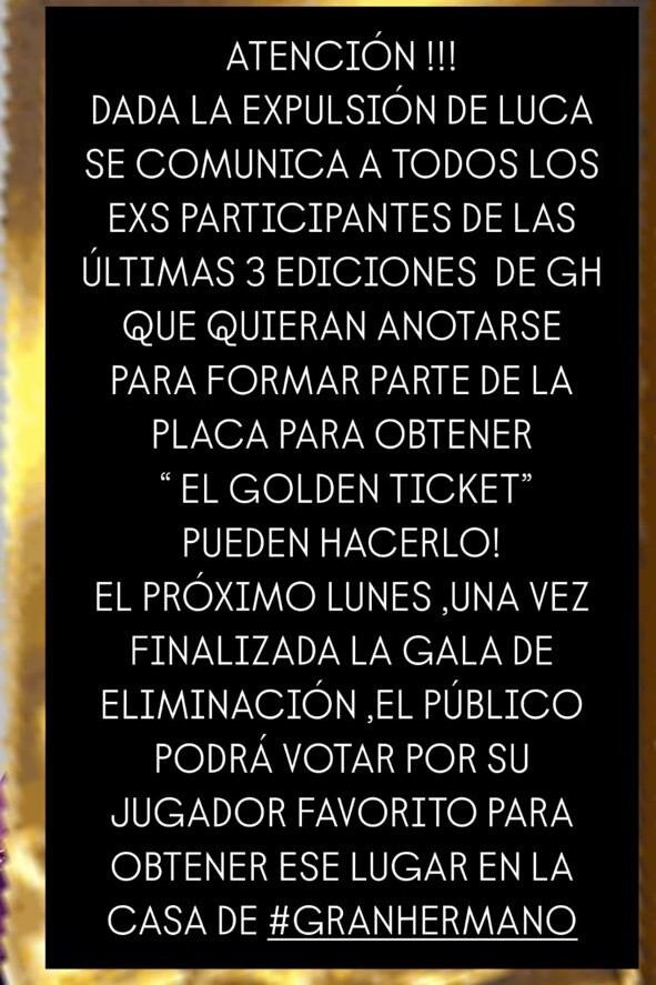 Vuelve el Golden Ticket a Gran Hermano 2025: quiénes participan y cómo