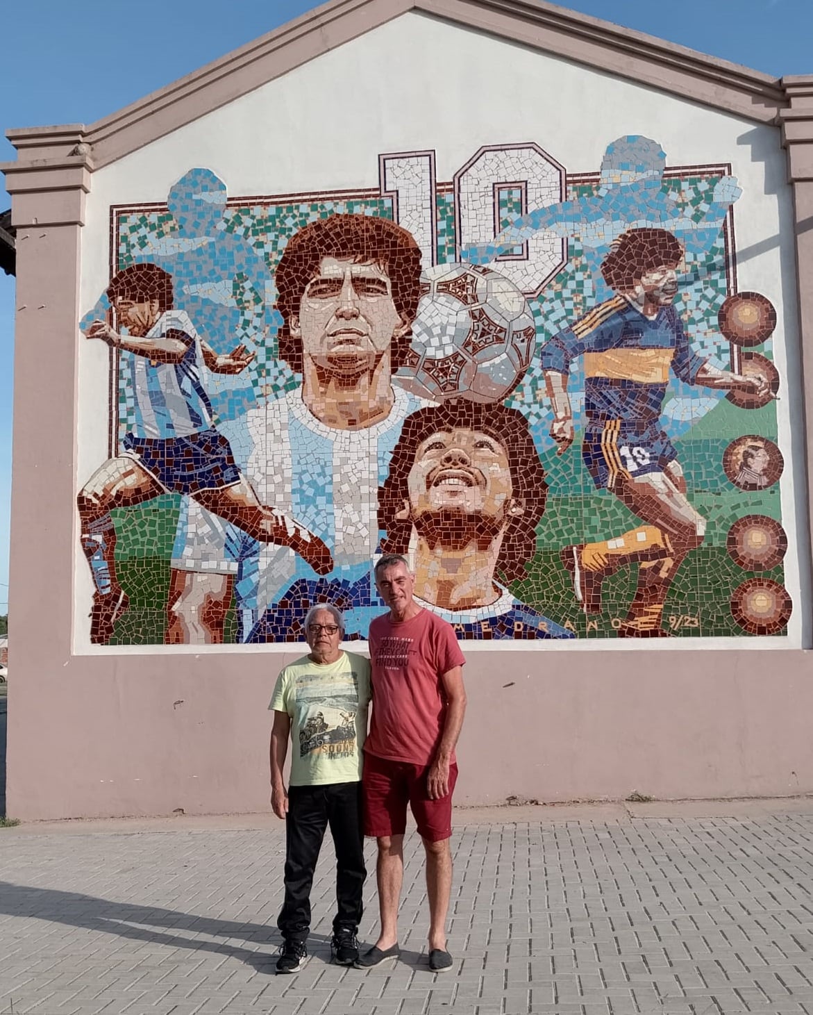 El Mural más grande de Maradona, estará en un pequeño pueblo entrerriano