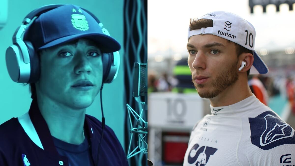 ¡Bombazo! Paulo Londra llegó a la Fórmula Uno de la mano de Pierre Gasly