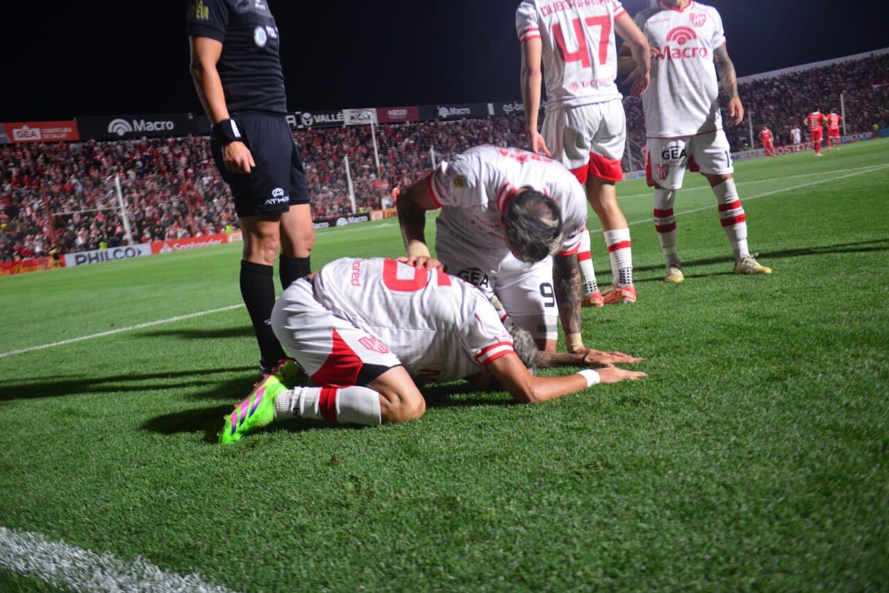 Jeremías Lázaro marcó el 1-0 de Instituto ante Argentinos Juniors. (Javier Ferreyra / La Voz)