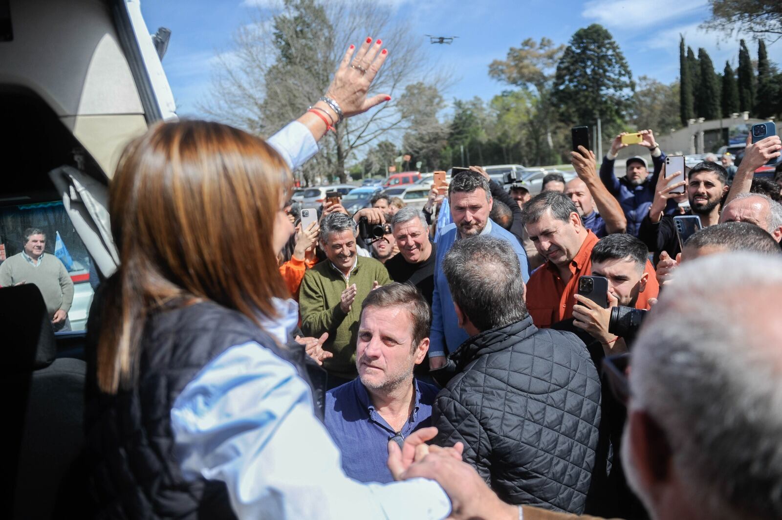 Patricia Bullrich lanzó su gira en "La Patoneta" desde El Palomar. (Foto: Federico Lopez Claro)