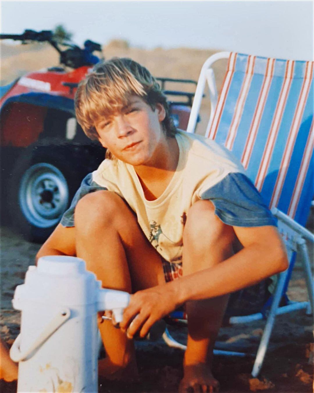 Gastón Dalmau cuando era adolescente.