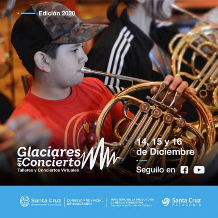 Glaciares en Concierto es organizado por el Consejo Provincial de Educación.