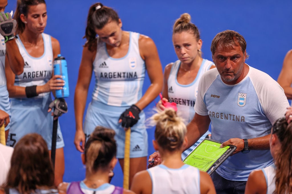 Retegui en su exitoso paso por Las Leonas. 