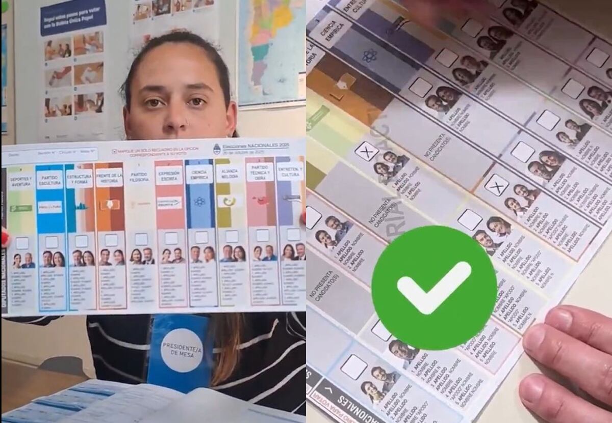 Cómo se vota con la Boleta Única de Papel en las elecciones de octubre 2025