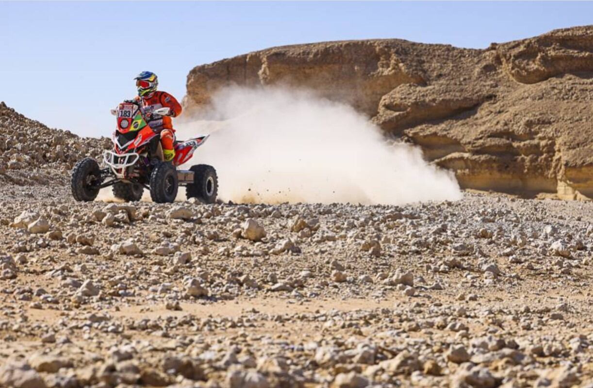 Marcelo Medeiros, ganador de la Etapa 7 en Quads en el Dakar 2022.