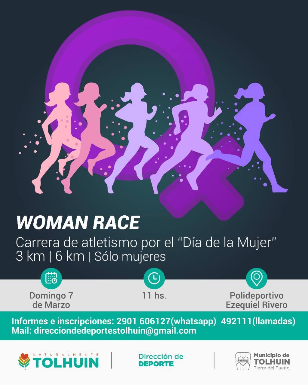 Carrera Deportiva por el Día de la Mujer en Tolhuin