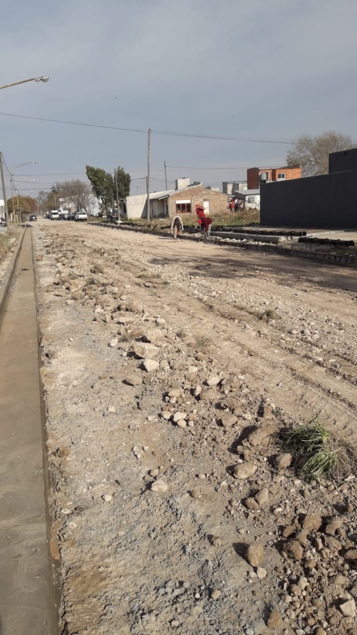 cordón cuneta de calle Formosa y en la reforestación en varios puntos de la ciudad