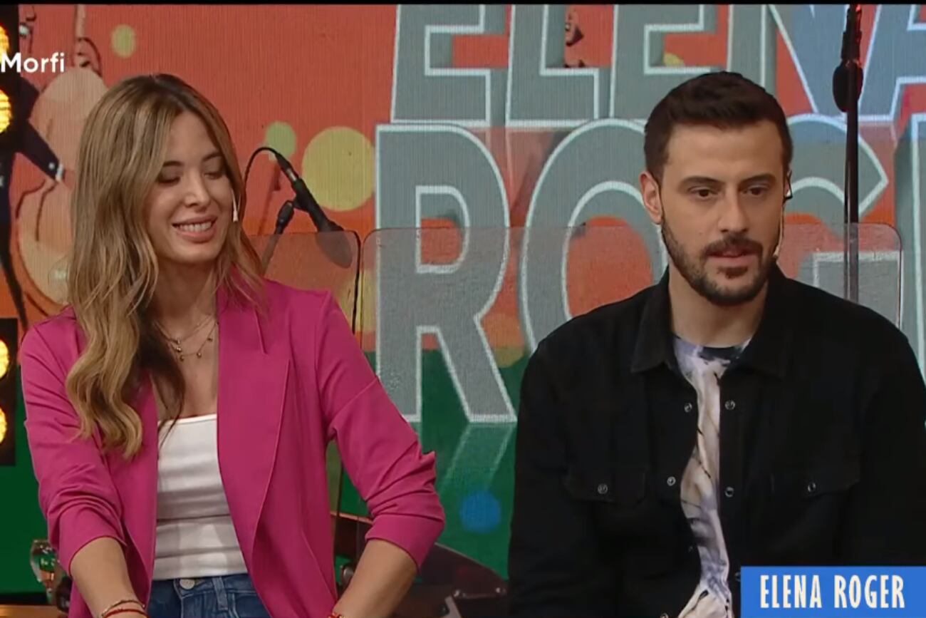 Jésica Cirio y Diego Leuco en la conducción de La peña de morfi. (Captura)