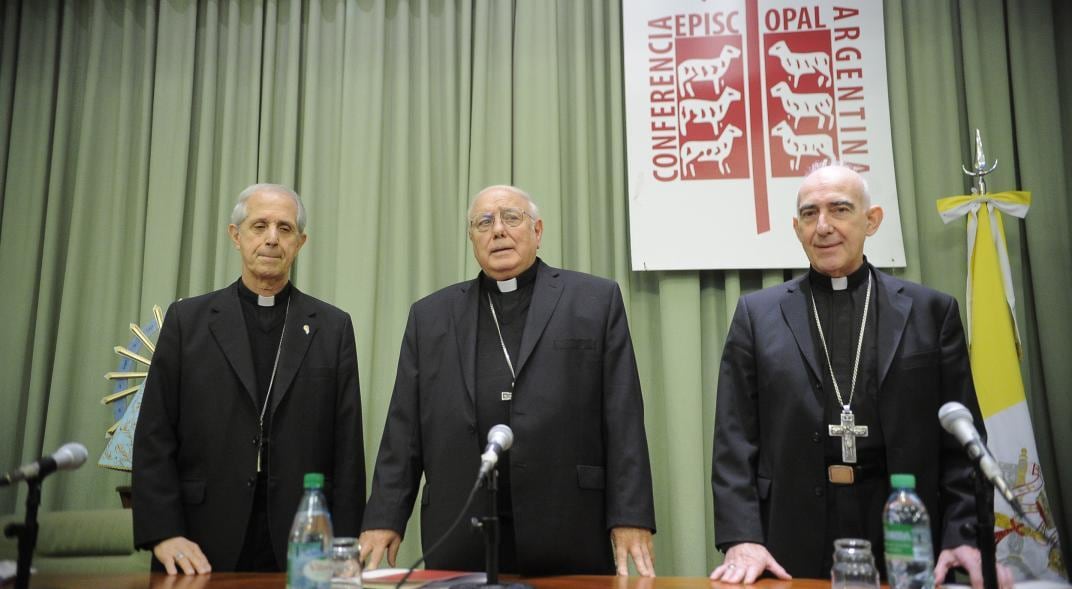 La Comisión Ejecutiva de la CEA, es encabezada por el obispo de San Isidro, monseñor Osca Ojea. (Foto: Radio María)