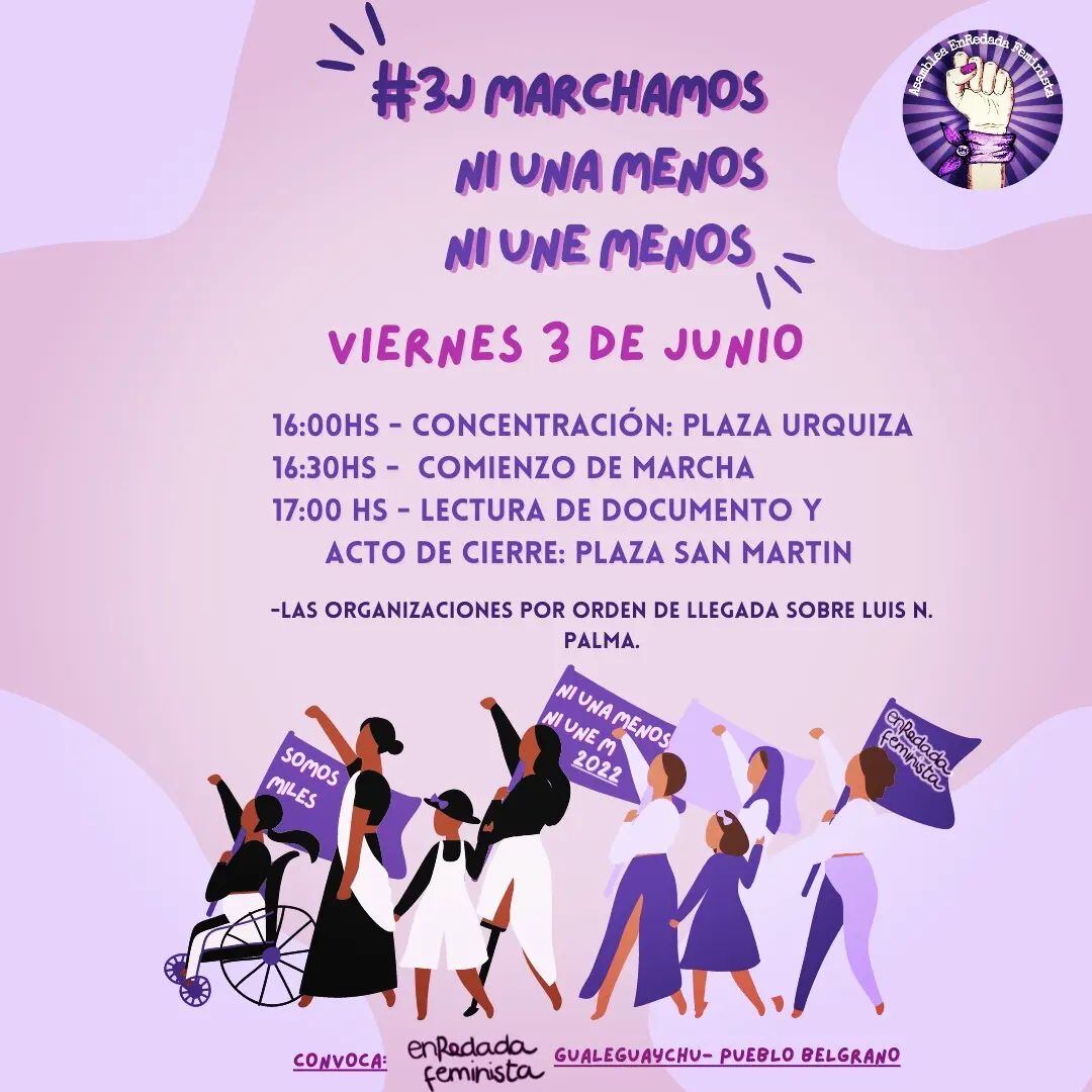 Marcha a siete años de: "Ni una Menos"