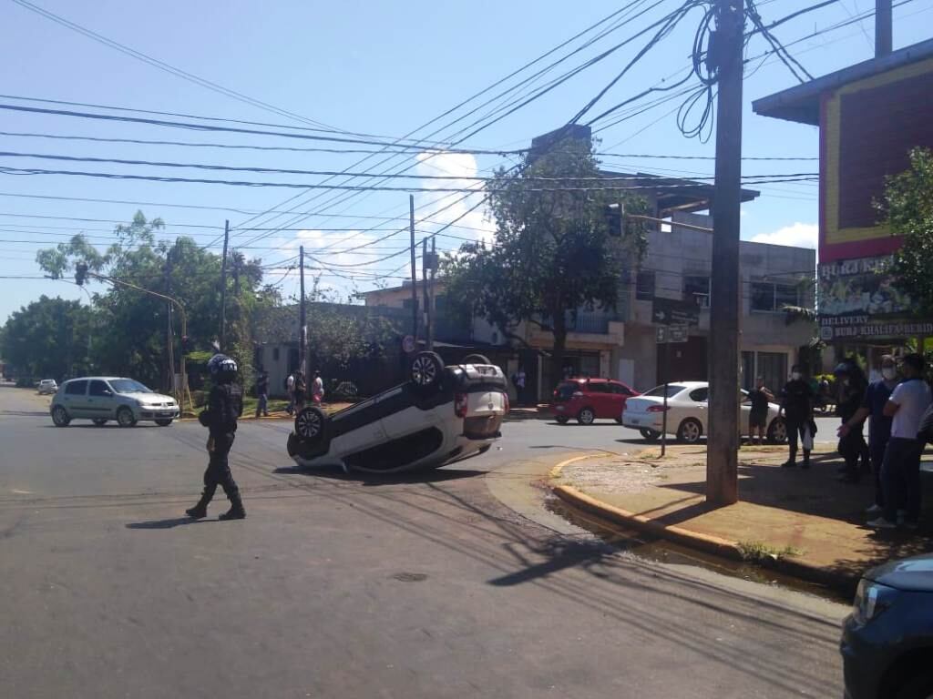 Siniestro vial en Posadas: una persona hospitalizada.