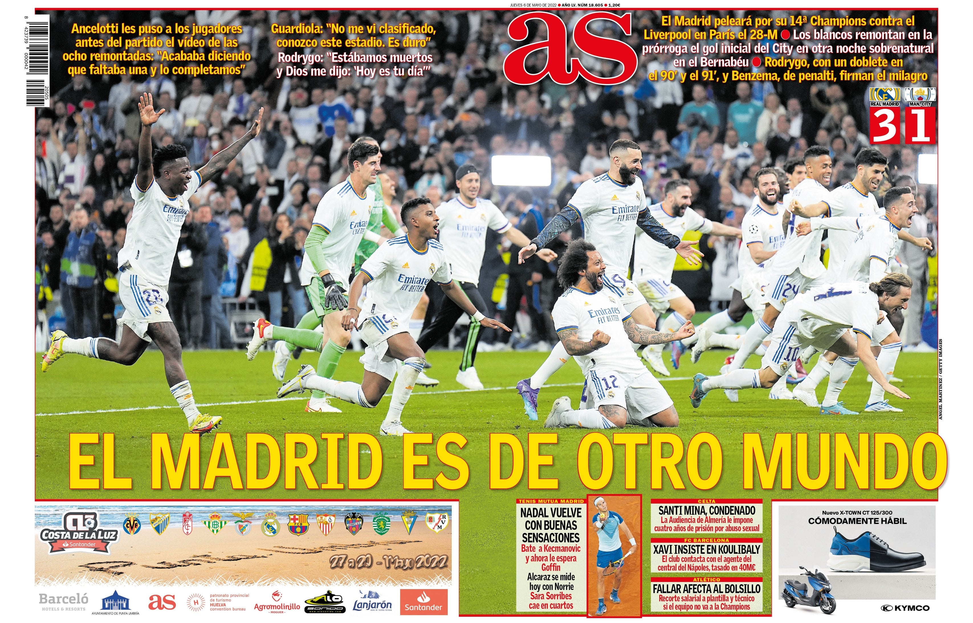 La portada del Diario As.