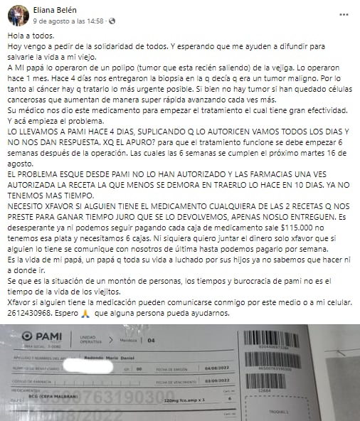 La primera publicación de Eliana.