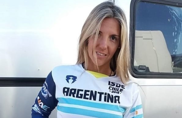 Maribel Giordani, presidenta de la Federación Mendocina de Motociclismo.