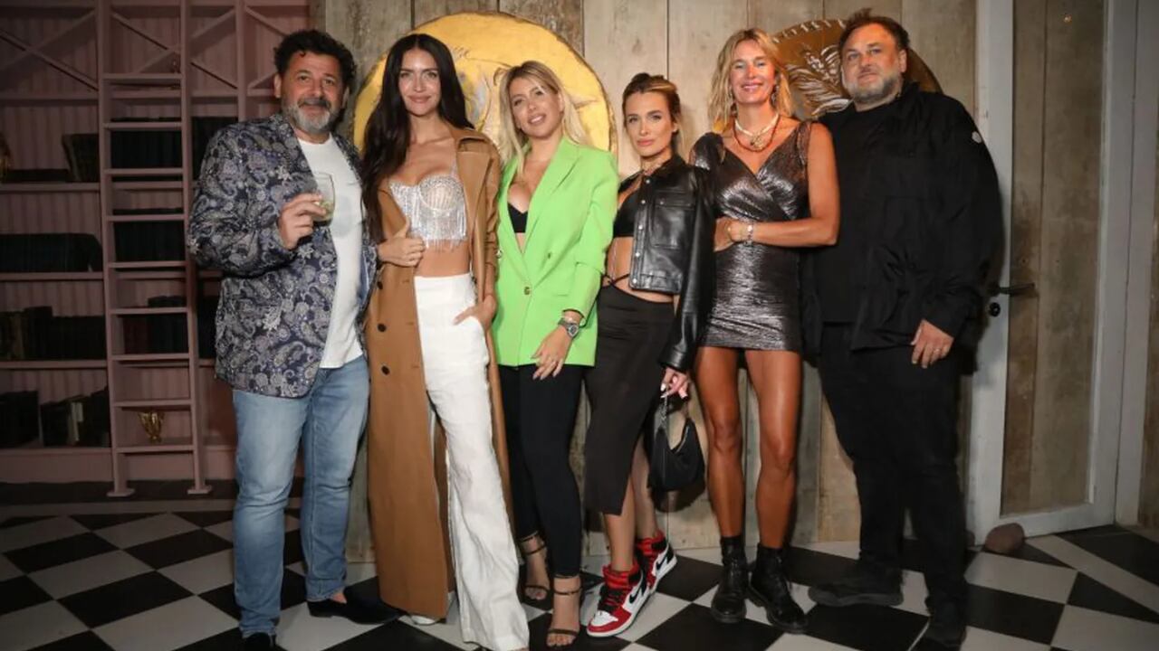 Zaira y Wanda Nara junto a Camila Homs en un evento en Punta del Este.