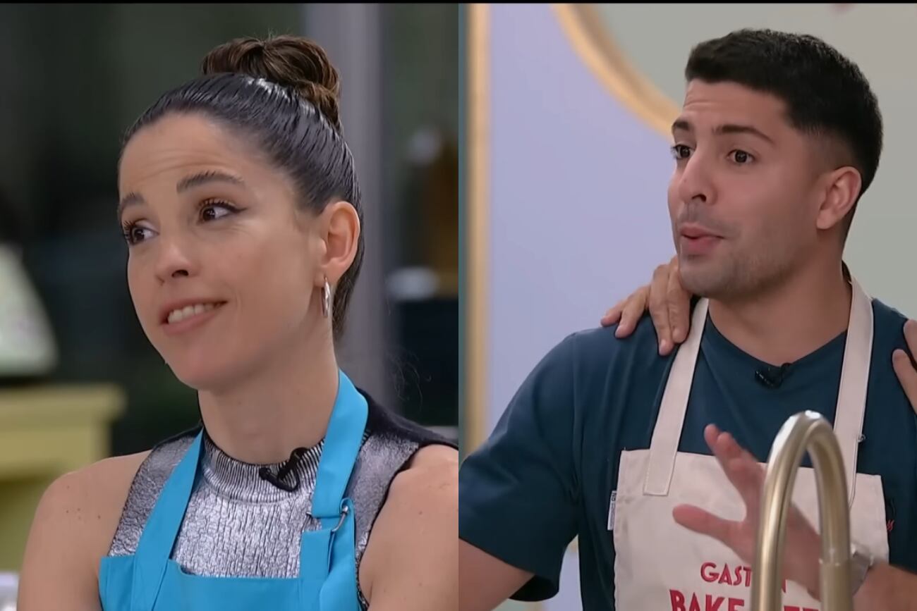 Cande Molfese y Gastón Edul en Bake Off famosos. (Collage web)