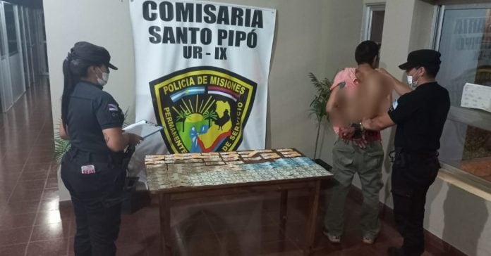 Terminó detenido tras sustraer una billetera en Santo Pipó.