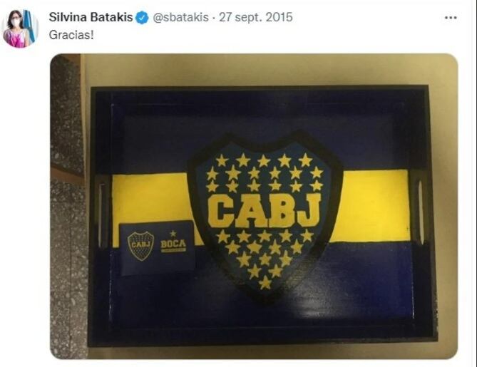 Un regalo especial para Batakis, fanática de Boca. 