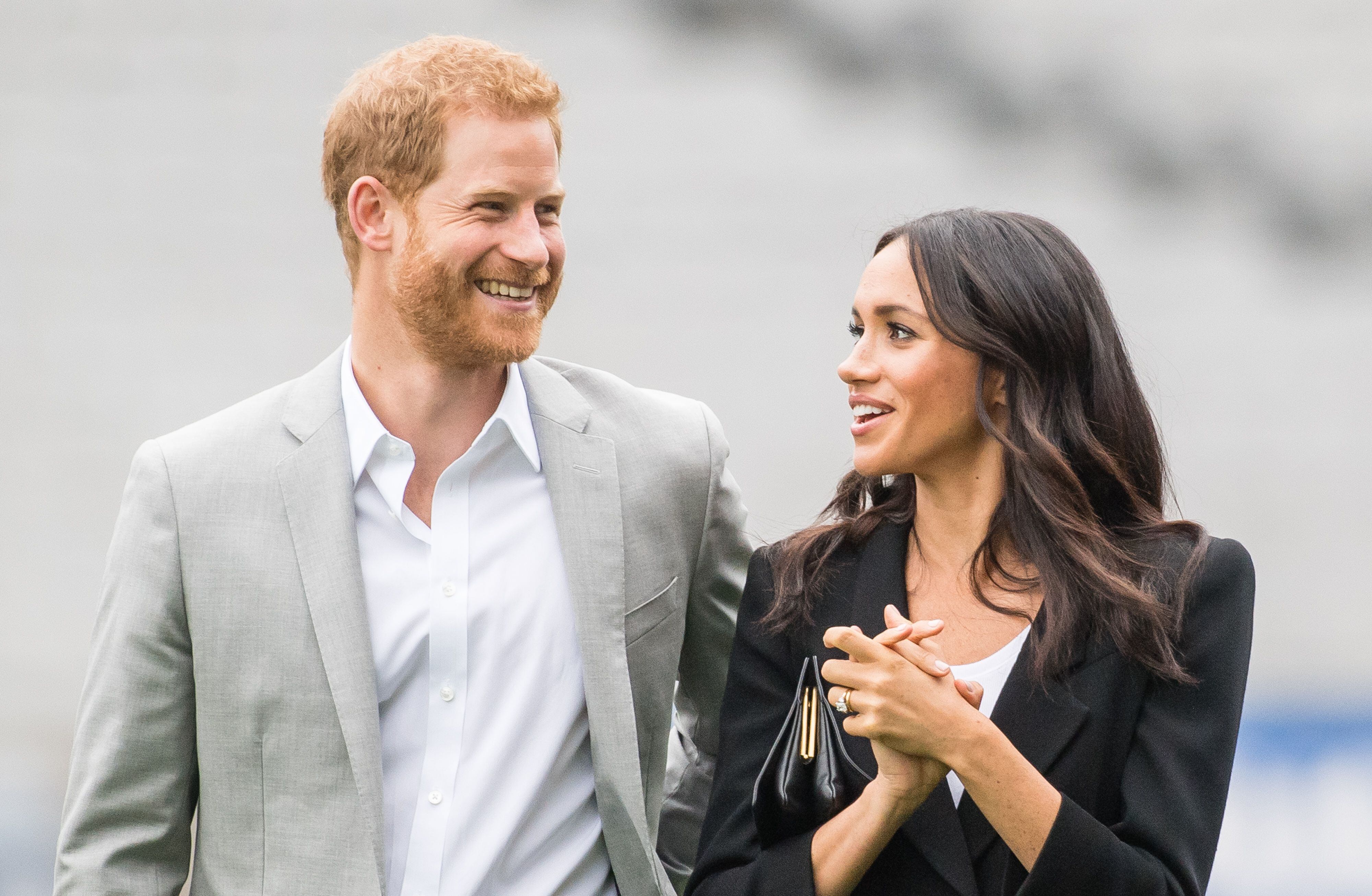 Meghan Markle junto al príncipe Harry