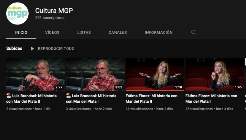 Videos desarrollados por la Secretaría de Cultura