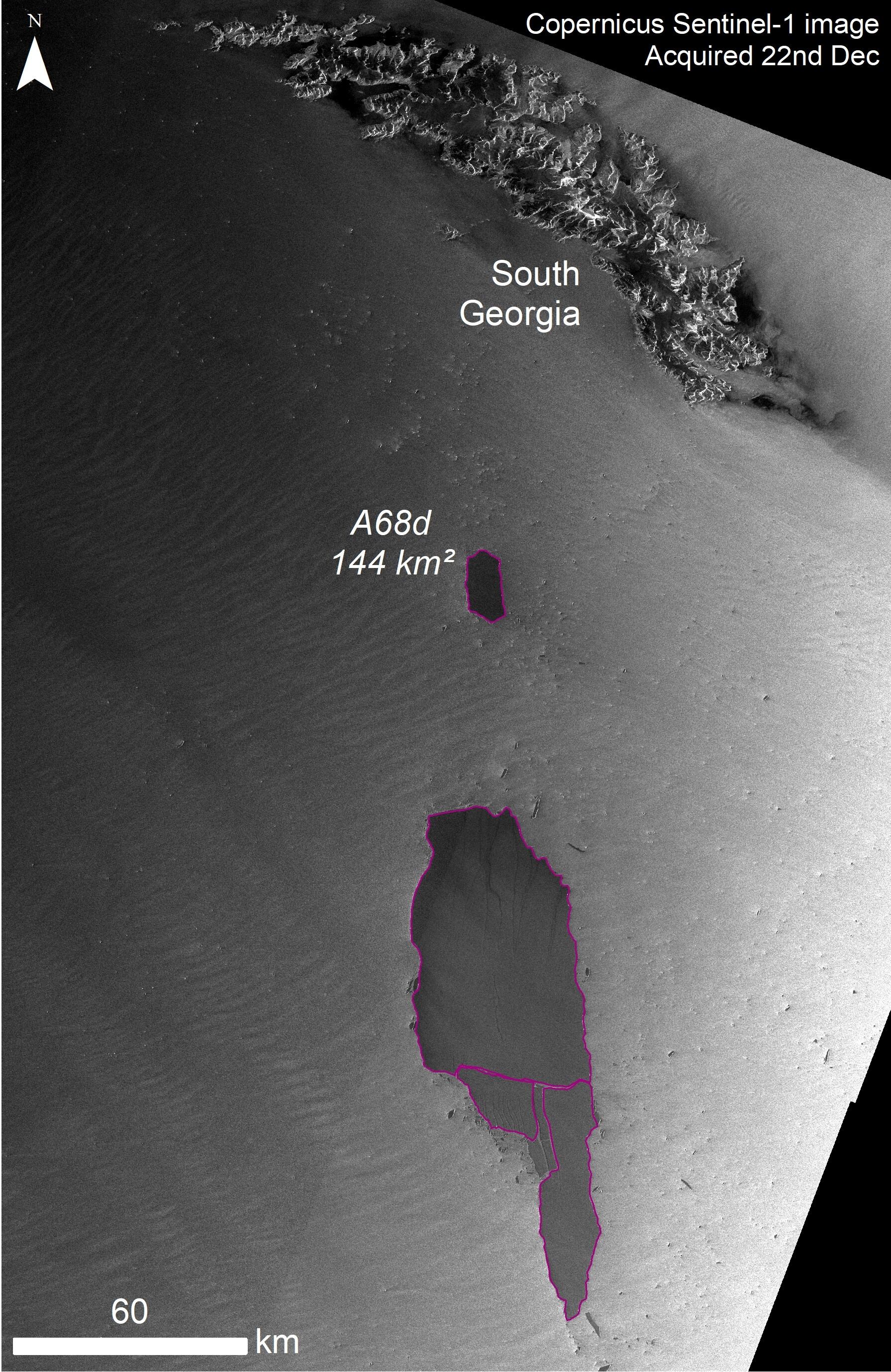 Imagen obtenida por el Satélite Sentinel -1A