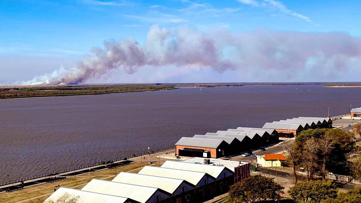 Historia sin fin: advierten que el fin de semana llegará a Rosario humo de las islas