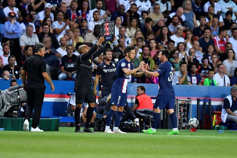 Pablo Sarabia reemplazó a la Pulga sobre el final. Foto: PSG