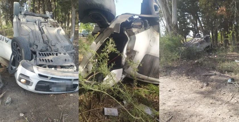 El accidente de Lentini en San Juan. Así quedó el auto.