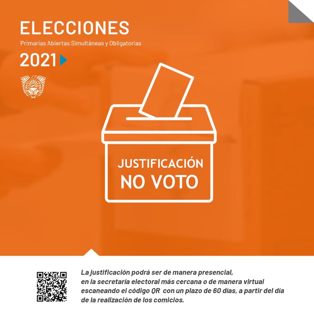 Justificación de emisión no voto 2021