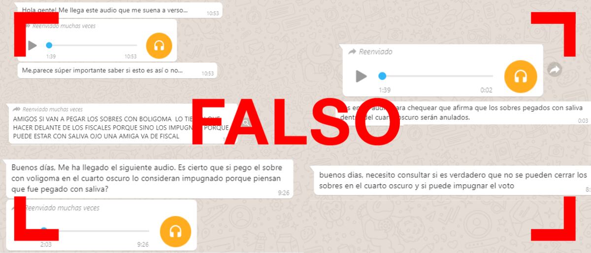 PASO 2021: es falso que se impugna el voto al cerrar el sobre con pegamento fuera de la vista de las autoridades de mesa