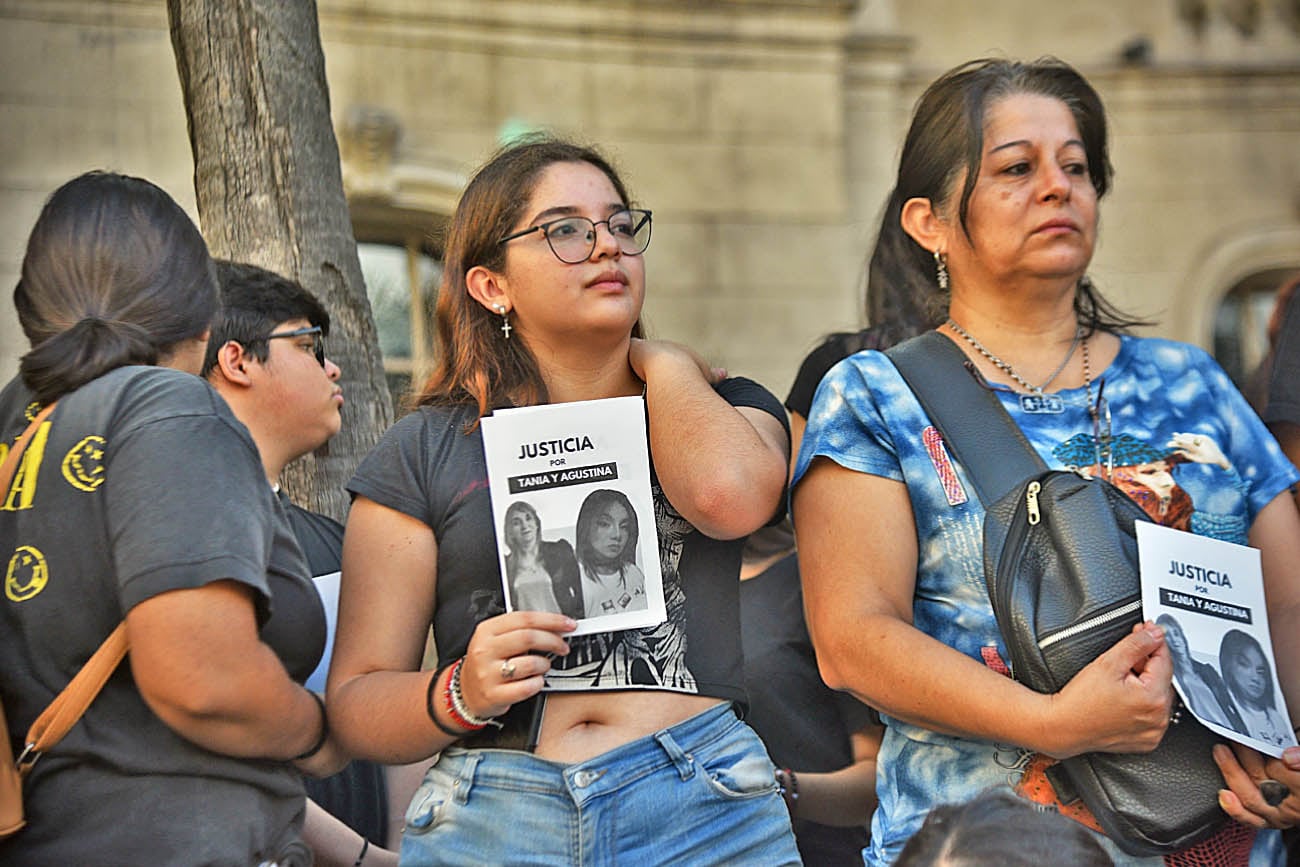 Protesta en Patio Olmos por la familia atropellada en Rosario (Pedro Castillo / La Voz)