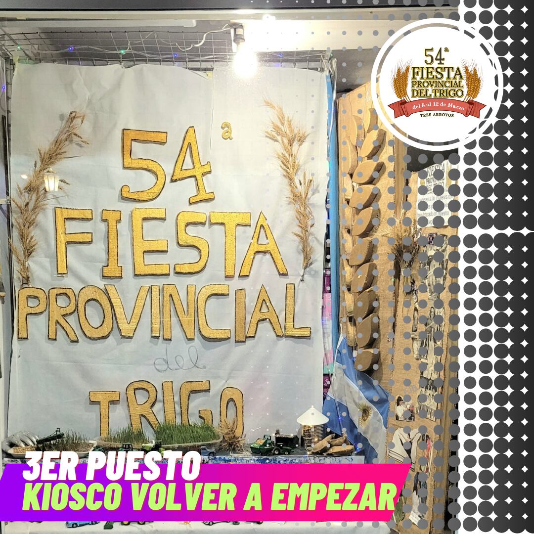 Fiesta Provincial del Trigo 2023: Ganadores del concurso de Vidrieras Alegóricas