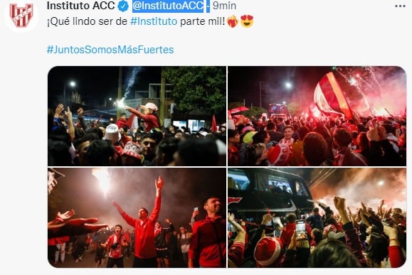 La locura de los hinchas de Instituto en la previa de un partido tremendo ante All Boys.