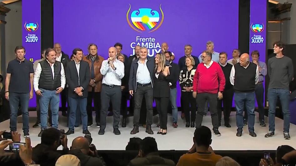 "Los argentinos ya se decidieron por un cambio con valores y quedó demostrado en Jujuy", aseguró Horacio Rodríguez Larreta en la celebración del frente Cambia Jujuy.