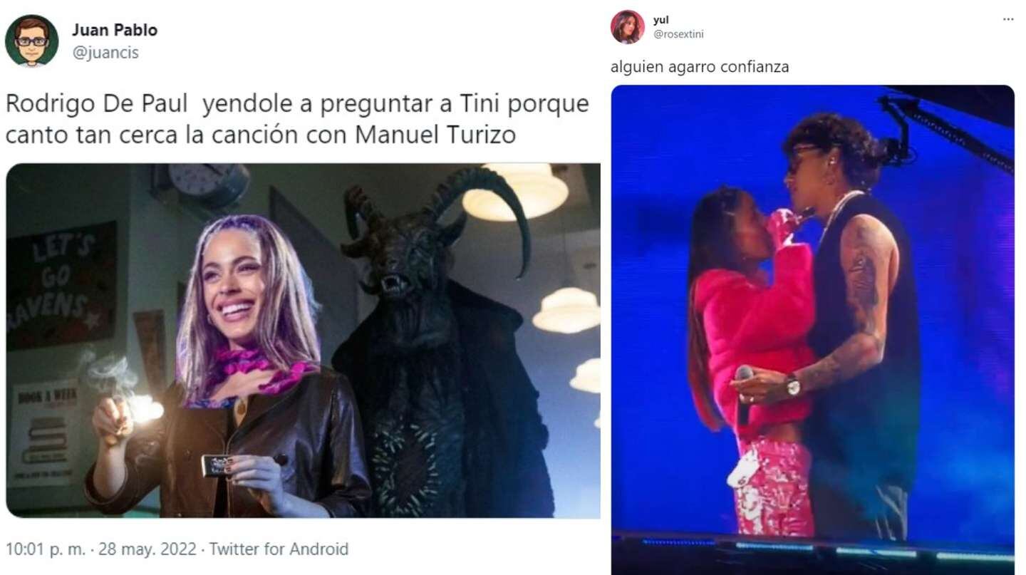 Los memes sobre Tini Stoessel y Rodrigo de Paul.